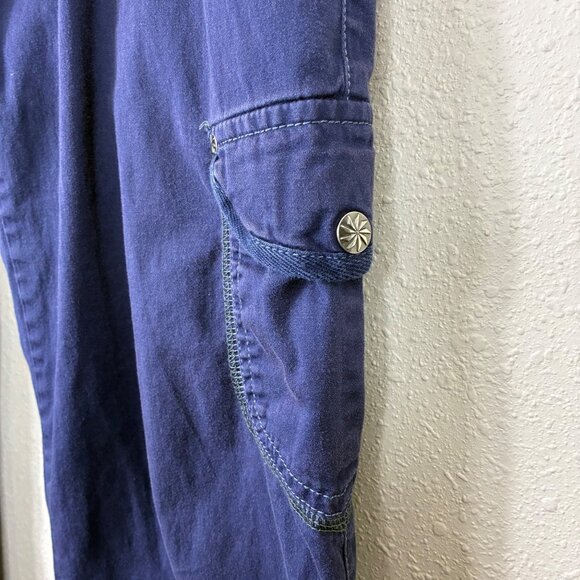 Athleta Indigo Purple Y2K Style Low Rise Cargo Pants Size 8 - Picture 2 of 9